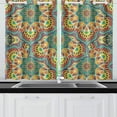 thumbnail image 4 of CADecor Mandala Window Treatment Panel Curtains Window Curtain Kitchen Curtain,Two Piece 26x39 Inches, 4 of 4