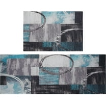 Xsinufn Sunflower Farmhouse Kitchen Rugs Set 2 Piece Colorful Fall Flowers Decorative Rug for Kitchen Low-Profile Floor Mats Decorations for Home Kitchen (17"x48" 17"x24")