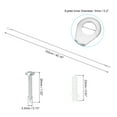 thumbnail image 2 of Stainless Steel Lanyard Cable with Eyelets 0.08" x 39" 2mm x 100cm Lock Security Wire Rope with Mounting Screws, 4 Pack, 2 of 6
