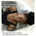 thumbnail image 3 of Everlasting Comfort Bath Pillow Fast Drying Bathtub Cushion for Head, Neck and Back, Gray, 3 of 9