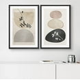 thumbnail image 3 of IDEA4WALL Framed Canvas Print Wall Art Set Forest Flower Pastel Watercolor Polygons Abstract Nature Modern Art Decor Boho Calm/Zen Multicolor for Living Room, Bedroom, Office - Black 16"x24"x2, 3 of 5