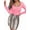 Pink, variant on Women'S Bodysuits Sexy- Ribbed One- Piece Square Neck Long Sleeve Tops Pink S