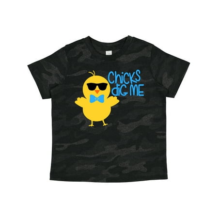 

Inktastic Chicks Dig Me Cute Chick in Sunglasses Gift Toddler Boy or Toddler Girl T-Shirt