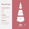 thumbnail image 4 of LuxenHome 6Ft Pink Pencil Artificial Tree with Warm White Lights and 8 Light Functions, 4 of 10