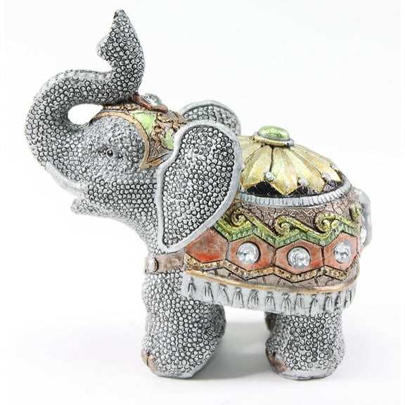 Feng Shui 5"(H) Elephant Wealth Lucky Figurine Home Decor Housewarming Gift US Seller
