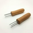 thumbnail image 6 of Stainless Steel Corn Holders with Wooden Handles, Portable Fruit and BBQ Forks, Grilling Accessories for Outdoor Cooking, 6 of 7