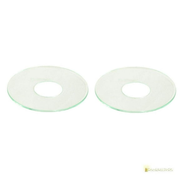 Bobeche Wax Catcher - Clear Smooth Glass