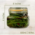 thumbnail image 5 of Galashield Glass Jars with Lids 16 oz Food Storage Jars with Airtight Lids Leak Proof Glass Canisters Kitchen Jars [Set of 2], 5 of 8