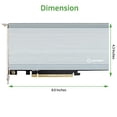 thumbnail image 5 of Controlador Riser Syba Quad M.2 NVMe a PCIe 3.0 x16, 5 of 5