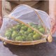 thumbnail image 2 of Cesta de bambú tejida con cubierta de malla, cesta de bambú para el hogar a prueba de moscas, cesta de pan al vapor de granja, cesta de almacenamiento de frutas, recogedor de bambú, placa, 2 of 5