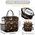thumbnail image 5 of Black Halloween Pumpkin Faces Womens Lunch Box for Work,Insulated Large Lunch Bag for Tween and Teen,Loncheras Para Mujer,Leakproof Adult Lunch Bag for Work,Beach,Travel,Picnic,Camping, 5 of 7