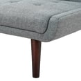 thumbnail image 6 of Jopat 63" Convertible Futon Sofa Bed,Modern Loveseat Sleeper Sofa Couch with 5-Position Adjustable Backrest for Small Spaces,Living Room,Grey, 6 of 7