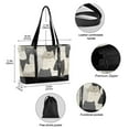 thumbnail image 2 of FORMRS Canvas Laptop Tote Bag for Women with 15.6" Computer Compartments Shoulder Handbag, White Cute Cats, 2 of 7