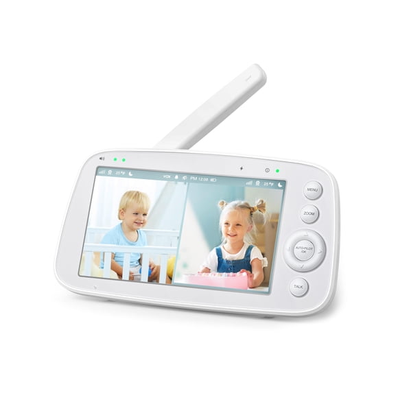 Monitor para bebé HiPP con pantalla de 5", visión nocturna infrarroja y alcance de 275 m