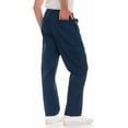 thumbnail image 4 of Wrangler Cargo Pants for Men Big and Tall - Twill Half Elastic Mens Cargo Pants Color-Navy, Size XLT-6X, 4 of 6