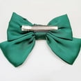 thumbnail image 4 of DESIGNICE 3 Pcs Bows for Girls,Silk Fabric Girls Hair Accessories,Spring Hair Clips,Dark Green,Black,Navy Blue, 4 of 4
