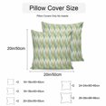 thumbnail image 3 of Waterproof Throw Pillow Covers Set of 2, 20x20 Inch Green Ombre Geometric Decorative Pillowcases Outdoor Pillow Slip Cushion Covers Set for Couch Tent Southwest Ethnic Country, 3 of 7