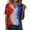 Blue, variant on MEICHEN Women's Summer Printed Tops Short Sleeves Blouse Tops Women's Blouse Short Sleeve T Shirt V Neck T Shirt