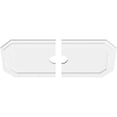 thumbnail image 4 of Ekena Millwork CMP26X13ED2-03000 3 in. ID x 9 in. Rectangle Emerald Architectural Grade PVC Contemporary Ceiling Medallion - 2 Piece, 4 of 4