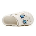 thumbnail image 3 of Kids Garden Clogs Girls Boys Cartoon Summer Funny Shark Water Shoes Comfort Lightweight Breathable Pool Beach Slip On Sandals Shower Slides Non-Slip Walking Slippers White 36/37, 3 of 7