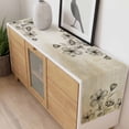 thumbnail image 4 of Yellow Beige Flower Table Runner - 48 Inch Long, Kitchen Dining Table Runner Dresser Scarves, Farmhouse Shabby Chic Wildflower Farmhouse Decor for Coffee Tables Wedding Party Banquet, 4 of 8
