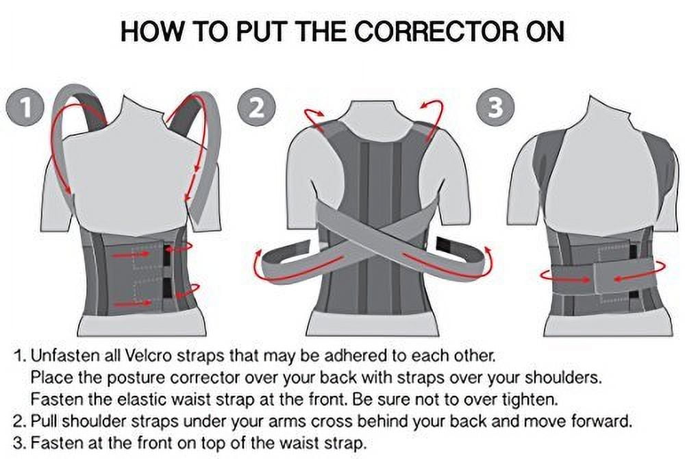 ORTONYX Comfort Posture Corrector Clavicle and Shoulder Support Back Brace, Fully Adjustable for Men and Women/656A-X-Small