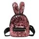 thumbnail image 1 of Sywqhk Cute Mini Lentejuelas Mochilas Mujer Chica Orejas De Conejo Bolsas De Hombro/Rosa-212990.03 Sywqhk Para estrenar, 1 of 3