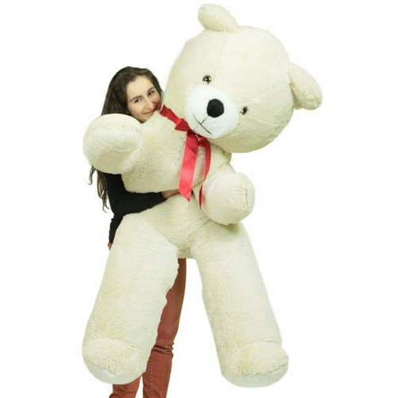 Big Plush Ours en Peluche Géant 6 Pieds 72 Pouces Blanc Doux Surdimensionné Poids 20 Livres