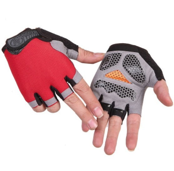 Half Finger Cycling Gloves Bike Gel Padded Fingerless Cycle Gloves 