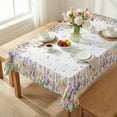 thumbnail image 3 of Sm:)e Wild Flowers Tulip Lavender Blooming Floral Summer Spring Tablecloth 60x84 Inch, 3 of 7