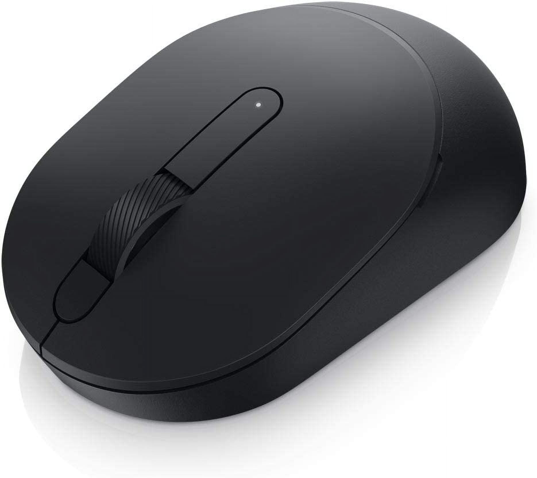 Mobile Wireless Mouse - MS3320W, Wireless - 2.4 GHz, Bluetooth 5.0, Optical LED, Mechanical Scroll, 1600 DPI, 3-Buttons - Black