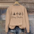 thumbnail image 2 of EHQJNJ Chandails en Molleton Tendance Surdimensionnés pour Femmes Manches Longues Col Rond Mode Décontractée Hiver et Automne Pull Chandails en Molleton Décontractés Col Rond, 2 of 3