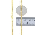 thumbnail image 5 of Nuragold 10k Real Yellow Gold Round Box 2.5mm Venetian LInk Chain Necklace (16"-30") Italian Jewelry for Men & Women, 5 of 9