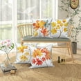 thumbnail image 4 of Pbobriich Fall Leaves Throw Pillow Case 16x16 In 4PCS Autumn Decorative Pillow Cover Linen Pillowcase for Couch Sofa, 4 of 5