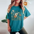 thumbnail image 4 of Njoeus Plus Size Tops Women Tshirts Shirts Women Women Cute Funny Graphic T Shirts Womens Floral Print Graphic Tees Teen Girls Cute Tops Summer Casual T-Shirts S-Xxl Womens Summer&nbsp;Outfits On C, 4 of 5