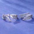 thumbnail image 4 of Yazoeia Angel and Demon Wings, Couple's Ring Personalised Rings, Open Rings, Girlfriend's Gift CJB12-74348, 4 of 6