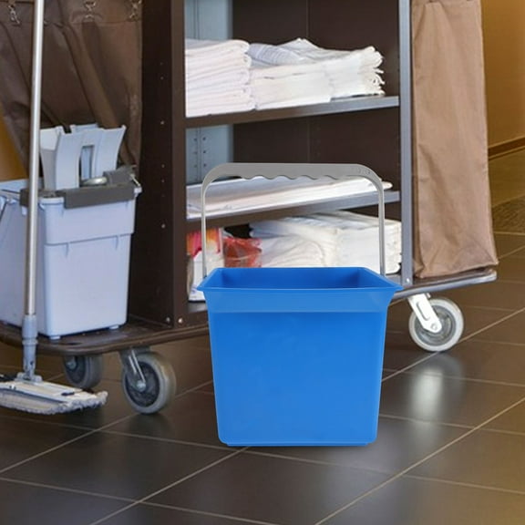 HEATSHAKING Mopping Bucket Plastic Blue For Office 1Pack