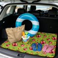 thumbnail image 2 of Qpednta Cute Cherry Trunk Liner 29"x39" All Weather Cargo Mat for SUV, Polyester Carpet Non-Slip Backing Machine Washable Rear Cargo Protector Universal Fits Sedan Truck, 2 of 7