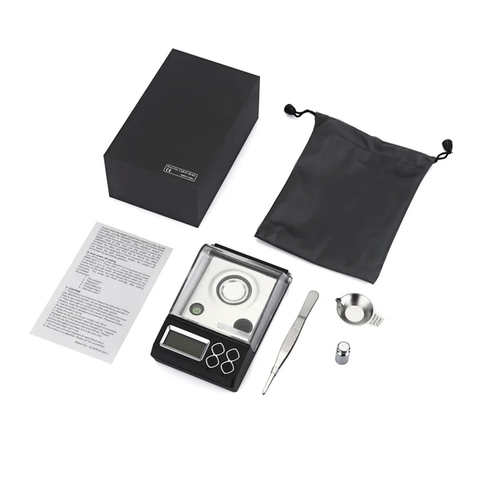 0.001g Digital Counting Carat Scale, 20g 30g 50g 0.001g Precision Portable Electronic Jewelry Scales, Gold Germ Medicinal Balance ,High Accuracy