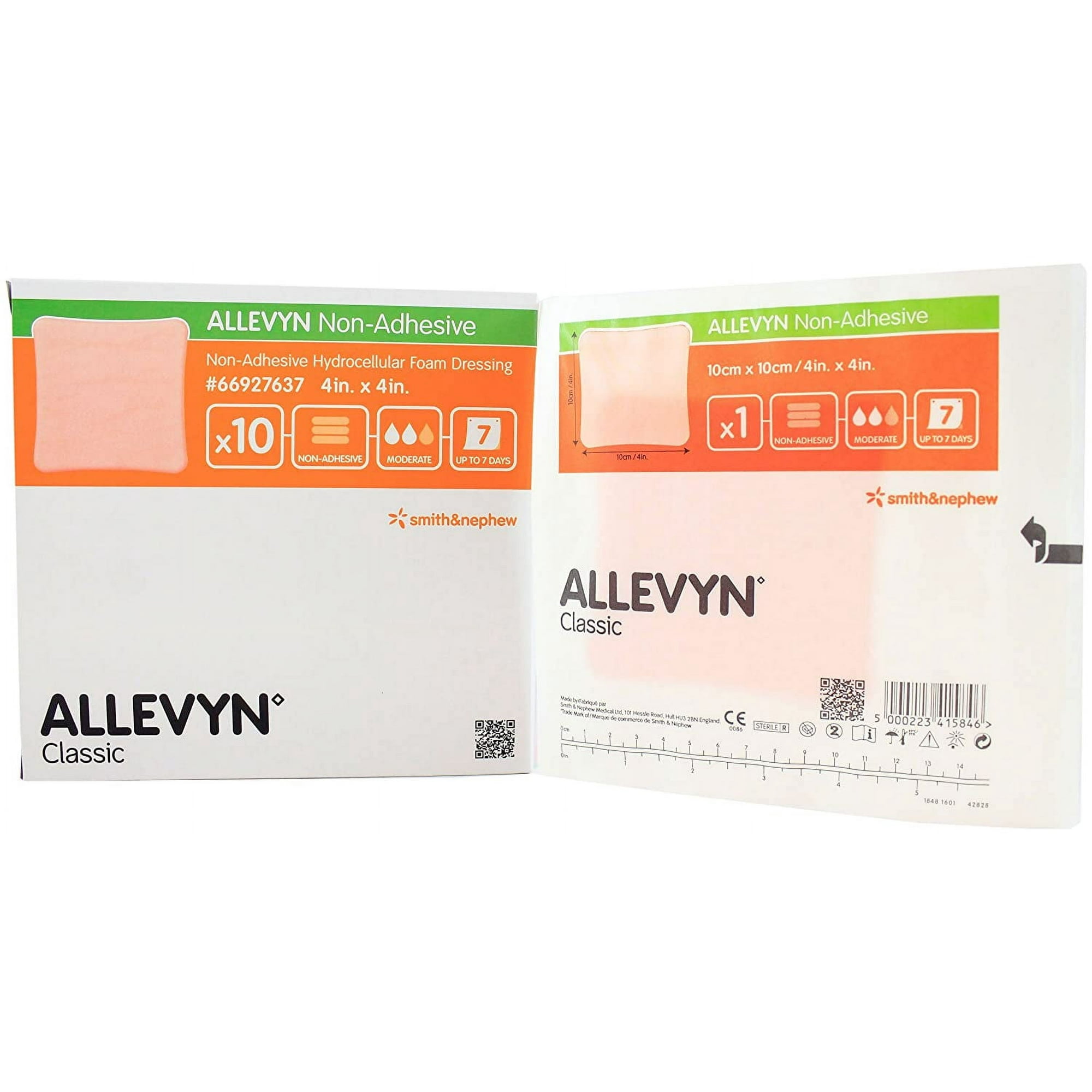 (Case) Smith & Nephew 66927637 Advanced Foam Wound Dressing Non-Adhesive 4 in. x 4 in. (Case of 70)