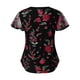 thumbnail image 4 of Puntoco moda mujer cuello redondo manga farol perspectiva punto malla manga Casual suelta top Puntoco Puntoco-1001, 4 of 7