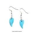 thumbnail image 4 of 1 Pair Pearl Earring Ear Stud Sweet Gift Exquisite Attractive Beautiful Long-lasting Rustproof Carved Crystal Angel Wing Type 10, 4 of 6