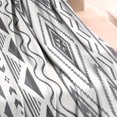 thumbnail image 3 of White Geometric Diamond Wave Pattern Blanket,Comfortable Soft Flannel Throw Blanket,All Season,Warm Lightweight Blankets for Sofa Bed Couch Living Room Chair,30"x40", 3 of 4