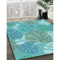 thumbnail image 3 of Ahgly Company Machine Washable Indoor Rectangle Transitional Light Sea Green Area Rugs, 4' x 6', 3 of 7