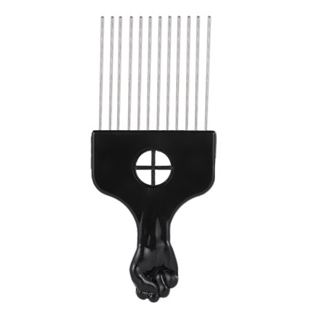 Metal Afro Comb Afro Americain Pick Peigne Brosse A Cheveux Coiffure Styling Tool Black Fist Walmart Canada