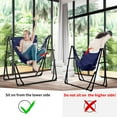 thumbnail image 4 of 2 in 1 Hammock with Stand, Outdoor Hammock Swing Chair with Portable Heavy Duty Stand, Multi-Functional Hammock Stand 480 lbs Weight Capacit-Blue, 4 of 18