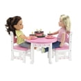 thumbnail image 5 of Emily Rose 14.5 Inch Doll Furniture Lovely Pink and White Doll Table and 2 Chair Dining Set, 5 of 10