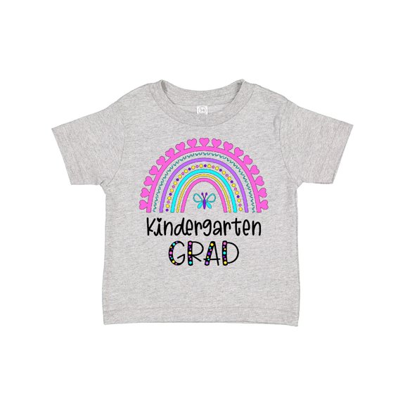 Inktastic Kindergarten Grad Graduation Rainbow Boys or Girls Toddler T-Shirt