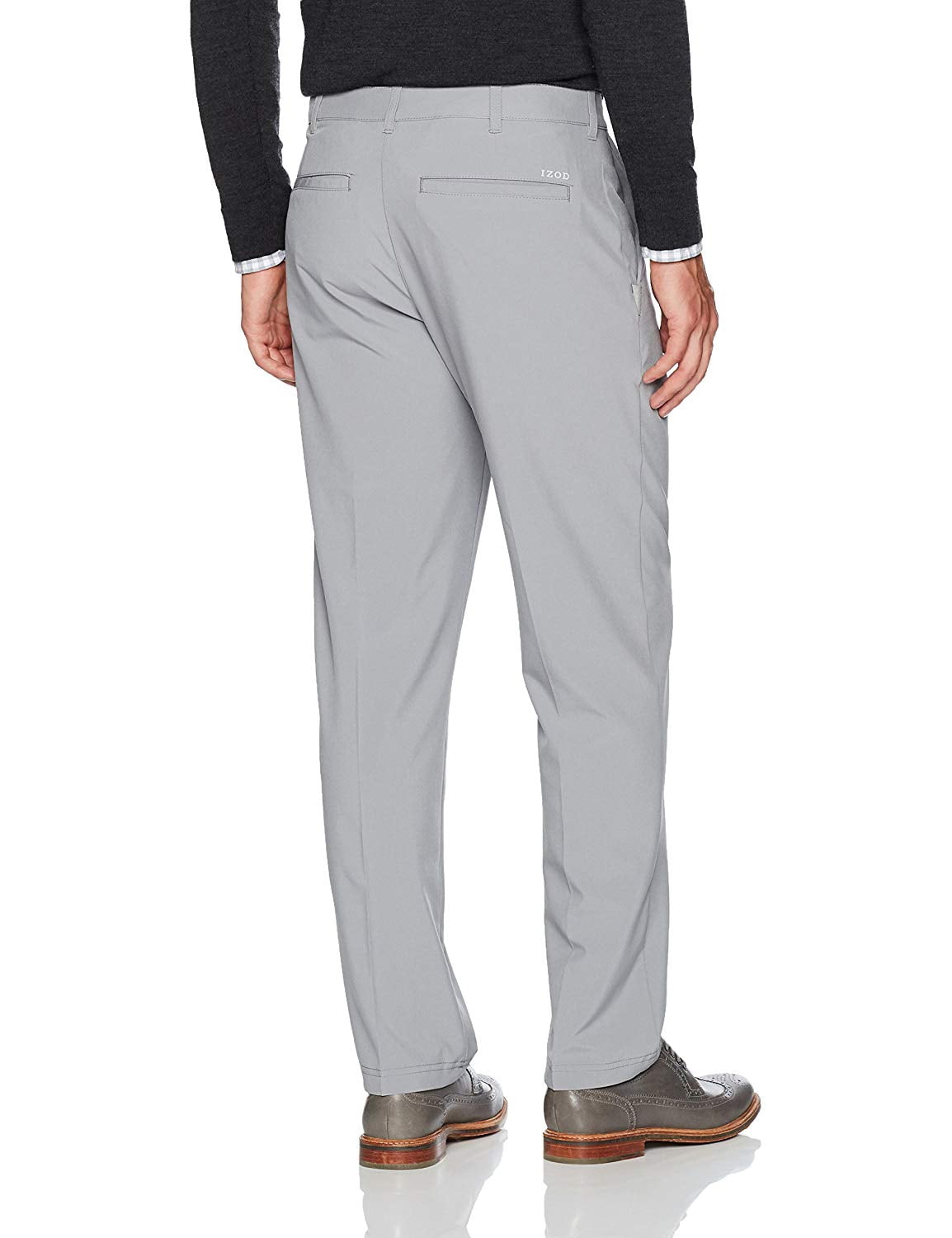 IZOD Golf Mens Swingflex Solid Flat 