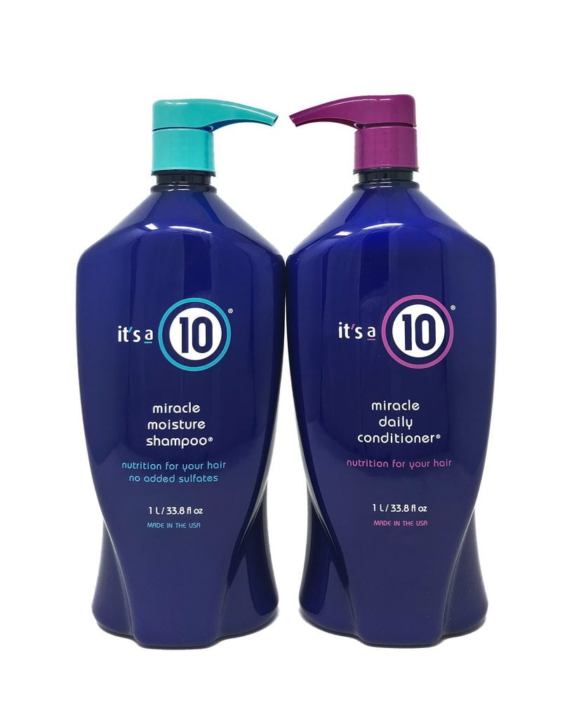 It's a 10 Miracle Moisture Nourishing Daily Shampoo & Conditioner, Full Size Set, 2 Piece It's a 10 Miracle Moisture Nourishing Daily Shampoo & Conditioner, Full Size Set, 2 Piece